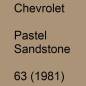 Preview: Chevrolet, Pastel Sandstone, 63 (1981).